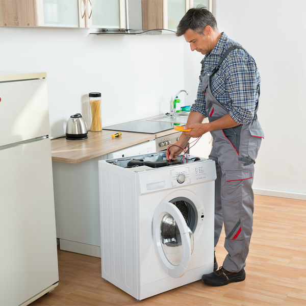 can you walk me through the steps of troubleshooting my washer issue in Harlan